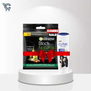 Home combo sale : garnier color + clinic shampoo